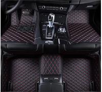 Tapis Antidérapant Auto Tapis De Sol De Voiture Personnalisés pour Ford pour Explorer Auto Carpets Foot Coche Accessoire Tapis Auto(Noir Rouge,2020-2023)
