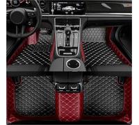 Tapis Antidérapant Auto Tapis Sol Voiture Couleur Épissée pour RS4 2017-2023 RS5 2 Portes Décapotable RS6 RS7 SQ5 2014-2020 Accessoires De Voiture Intérieurs Tapis Auto(Noir Vin Rouge)