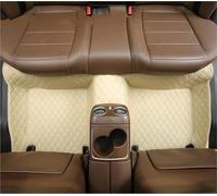 Tapis Antidérapant Auto Tapis Sol Voiture pour Mercedes W221 2006-2013 Diamond Custom Luxury Woman Intérieur 1Pc Auto Accessory Tapis Auto(Back Row-Beige)