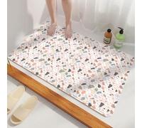 Tapis Antidérapant Baignoire 40X60Cm Bleu Grisâtre Tapis De Bain Antidérapant Ventouses Puissantes,Résistant Aux Moisissures & Lavable en Machine, Sécurisé pour Enfants & Seniors