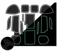 Tapis Antidérapant Console Centrale De Voiture Dessous Verre Fente Porte Tasse Coussinets Caoutchouc Autocollant Pour Suzuki SX4 S-Cross S Cross 2015-2018 Insert porte-gobelet(Wit)