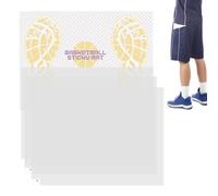Tapis antidérapant de basket-ball - Accessoire de terrain adhésif - Tapis de traction - 43,2 x 33 cm - Anti-poussière et saleté - Équipement idéal pour le terrain, l'entraînement, le jeu