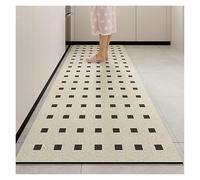 Tapis antidérapant de Cuisine Kitchen Carpet Non-Slip Waterproof and Oil-Proof Floor Mat Colorful Imitation Marble Texture Rugs Long Size Home Decoration Mats pour Cuisine(Color04,1pc 50x160cm)