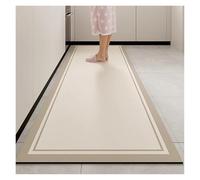 Tapis antidérapant de Cuisine Kitchen Carpet Non-Slip Waterproof and Oil-Proof Floor Mat Colorful Imitation Marble Texture Rugs Long Size Home Decoration Mats pour Cuisine(Color01,1pc 180x280cm)