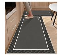 Tapis antidérapant de Cuisine PVC Kitchen Carpet Non-Slip Oil-Proof Rug Waterproof Leather Floor Mat Modern Long Strip Carpets pour Cuisine(Color03,140x200cm)