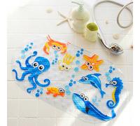 Tapis antidérapant de salle de bain mignon avec personnages de dessin animé, tapis de douche, tapis de toilette avec ventouses. Tapis de bain pour enfants, cadeaux de décoration pour la famille Taille
