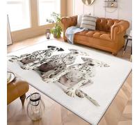 Tapis Antidérapant Doux à Poils Courts 140x200 cm Animaux Haute DéFinition Adorable Dalmatien Confort Moelleux Lavable en Machine Dalmatien Tapis Idéal pour Salon Chambre Chambre d'enfants