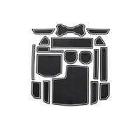 Tapis Antidérapant en Caoutchouc pour Jeep pour Wrangler JL 2018-2022 Rainure Porte Coussinet Tasse Fente Coussin Téléphone Dessous Verre Tapis De Tableau De Bord (Color : 1)