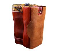 Tapis antidérapant en cuir de vachette véritable - Tapis antidérapant pour sons chinois, Pipa & Zhongruan - Support autocollant pour instruments pour un maintien stable et un confort de jeu - (13,5 x