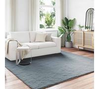 vidaXL Tapis Olite en fourrure synthétique de lapin gris 200 x 200 cm