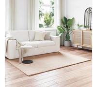 vidaXL Tapis Olite Fourrure synthétique de lapin antidérapant Polyester doux Blanc 140 x 200 cm