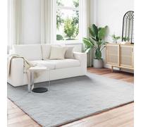 vidaXL Tapis Olite en fourrure synthétique de lapin gris 200 x 200 cm