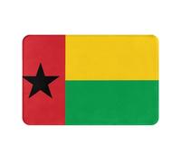Tapis antidérapant en Flanelle, Motif Drapeau de la Guinée-Bissau, 40 x 60 cm, pour entrée, Salle de Bain, Cuisine et intérieur