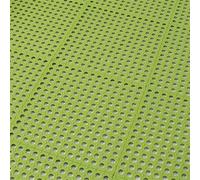 Tapis antidérapant for Cuisine et Salle de Bain, Tapis Sol imperméable, Patchwork, Creux Anti-Chute, Drainage(Green,1PC)