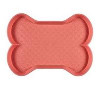 Tapis Antidérapant Gamelle "Os" 58cm Rose Rose