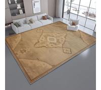 Tapis Antidérapant Illustration Vintage Neutre Et Antique Imprimé en 120 x 170 cm Paillasson Intérieur - Doux Et Lavable - Antitache Ne Perd Pas Ses Poils - Facile À Nettoyer, Beige