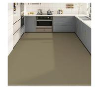 Tapis Antidérapant Kitchen Carpet PVC Waterproof Floor Mat Leather Non-Slip Oil-Proof Foot Mats Solid Color Home Decoration Rug Large Rugs(Color09,200x200cm)