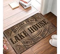 Tapis antidérapant pour couloir Bienvenue dans notre maison du lac