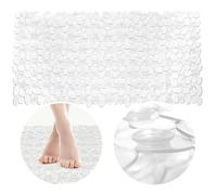Tapis antidérapant pour douche - Orion - 70x35 cm - Transparent - Ventouses - Élastique - Pour baignoire et douche