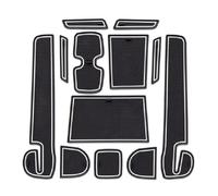 Tapis Antidérapant pour Porte Intérieure De Voiture, Tasse d'eau pour Suzuki pour Swift 2018 2019 2020-2022 12 Pièces Accessoires(Rosso)