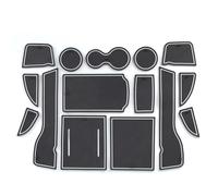 Tapis Antidérapant pour Portière Voiture Boîte Rangement pour Gobelets d'eau pour Console Centrale Accessoires pour Civic 11e 2022(Wit)