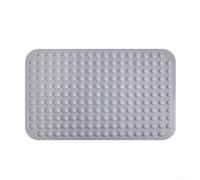 Tapis antidérapant pour salle de douche avec ventouses puissantes pour plus de stabilité dans les zones humides (gris)