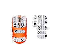 Tapis antidérapant pour souris compatible avec Fnatic x Lamzu MAYA X - Autocollant de souris antidérapant pour Lamzu Maya X - Couverture complète - Style imprimé (blanc)