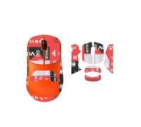 Tapis antidérapant pour souris compatible avec Fnatic x Lamzu Thorn - Couverture complète - Style imprimé (rouge)