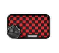 Tapis antidérapant pour tableau de bord de voiture - Support de téléphone rotatif - Tapis d'affichage de numéro de stationnement antidérapant - Plateau de rangement pour tableau de bord - Voiture