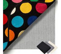 Tapis Antidérapant pour Tapi 110 x 122 cm Réutilisable et sans Odeur, Découpable, Lavable, Taille Personnalisable, Moquette Anti Glisse Découpable pour Tous Types de Sols, Gris Brun