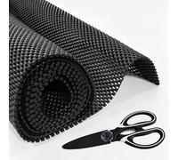 Tapis antidérapant pour tapis, 40 x 600 cm, multi-usages, tapis antidérapant, coussin découpable, pour tapis, sous-tapis, tiroir, voiture, cuisine, plateau, noir