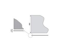 Tapis antidérapant pour tiroirs finition effet textile gris