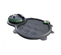 Tapis antidérapant pour voiture avec support de téléphone à 360 degrés pour organiser vos essentiels de conduite (noir)