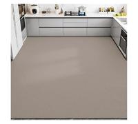 Tapis Antidérapant PVC Kitchen Floor Mat Oversized Black Carpet Waterproof Oil-Proof Non-Slip Large Rug Solid Grey Washable Leather Mats(Color12,58x200cm)