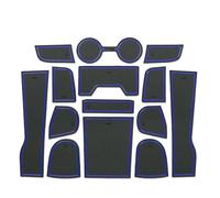 Tapis antidérapant Rainure Porte Antidérapante Voiture avec Porte-gobelet D'intérieur Caoutchouc pour 318i 320d 330d G20 2020 2021 2022 2023(Blu)