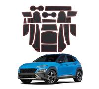Tapis Antidérapant Rainure Porte Voiture Tapis De Rainure De Porte pour Kona 2022 Transmission Automatique Antidérapant Fentes Porte Intérieur (Color : 4)