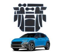 Tapis Antidérapant Rainure Porte Voiture Tapis De Rainure De Porte pour Kona 2022 Transmission Automatique Antidérapant Fentes Porte Intérieur (Color : 3)