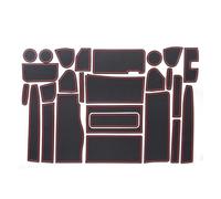 Tapis Antidérapant Rainure Porte Voiture Tapis Fente Porte pour N&issan pour Serena C26 2010 2011 2012 2013 2014 2015 2016 Support Porte Intérieur Tapis Antidérapant Dessous Verre en Caoutchouc (Colo