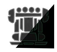 Tapis antidérapant Tapis Rail Porte Antidérapants PVC pour Console Centrale Caoutchouc pour Subaru pour Crosstrek 2024 2025(Wit)