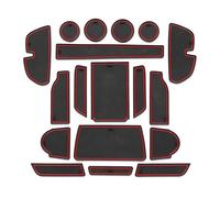 Tapis antidérapant Tapis Rail Porte Antidérapants PVC pour Console Centrale Caoutchouc pour Subaru pour Crosstrek 2024 2025(Rosso)