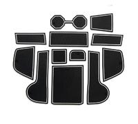 Tapis antidérapant Tapis Rail Porte Antidérapants PVC pour Console Centrale Caoutchouc pour VW pour Polo MK6 AW 2018 - 2023(Wit)