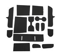 Tapis antidérapant Tapis Rangement Intérieur Voiture Accessoires Antidérapants Rainure Porte pour Hyundai pour Tucson NX4 2025 2026(Noir)