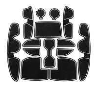 Tapis antidérapant Tapis Tasse Antidérapant Étanche pour Porte Voiture Accessoires D'intérieur pour Hyundai I30 N 2017 2018 2019 2020 2021 2022(Wit)