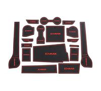 Tapis antidérapant Tapis Tasse Antidérapant Étanche pour Porte Voiture Accessoires D'intérieur pour Isuzu D-Max 2021 2022 2023 2024(Rosso,RHD)