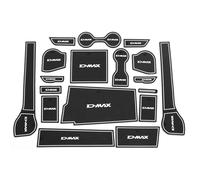 Tapis antidérapant Tapis Tasse Antidérapant Étanche pour Porte Voiture Accessoires D'intérieur pour Isuzu D-Max 2021 2022 2023 2024(Wit,Lhd)