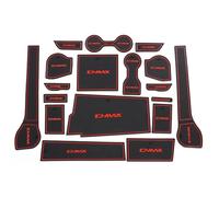 Tapis antidérapant Tapis Tasse Antidérapant Étanche pour Porte Voiture Accessoires D'intérieur pour Isuzu D-Max 2021 2022 2023 2024(Rosso,Lhd)