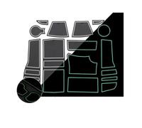 Tapis antidérapant Tapis Tasse Antidérapant Étanche pour Porte Voiture Accessoires D'intérieur pour Peugeot 2008 E-2008 GT Line 2019 - 2024(Wit)