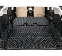 Tapis antidérapant Voiture pour Journey 5PCS Car Styling Cargo Liner Tapis De Coffre De Voiture Tapis De Sol Intérieur Tapis De Sol en Cuir Accessoires Auto Antidérapant Protection(Beige Noir)