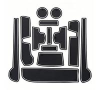 Tapis Antidérapant Voiture pour N-Box Slash JF1/JF2N, Set pour Console Centrale, Porte-Gobelets, Boîte à Gants Protection Solide,White