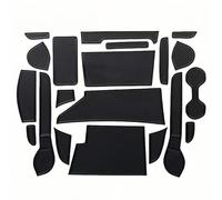 Tapis Antidérapant Voiture pour Nissan Note E-Power NISMO, Set pour Console Centrale, Porte-Gobelets, Boîte à Gants Protection Solide,Black